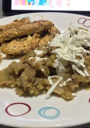 Una foto de Chilaquiles verdes