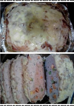A picture of chicken meatloaf.