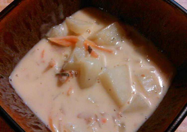 Recipe of Super Quick Homemade Creamy Potato Soup