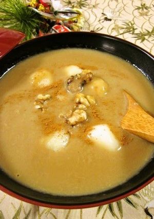 A picture of Coffee ＆ Kinako in Hot Milk Zenzai.