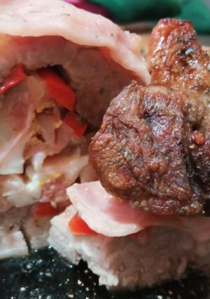 Una foto de Bondiola rellena al horno 😋