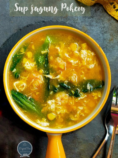 Foto resep Sup jagung pokcoy