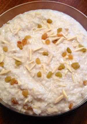 A picture of Indian Rice Pudding.