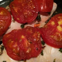 A picture of Chicken with Garlic, Basil and Parsley.