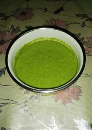A picture of Indian Mint chutney.