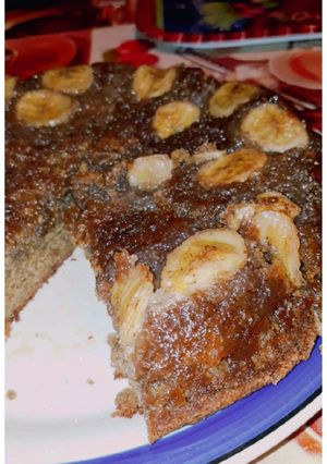 Una foto de Pan de banana invertido