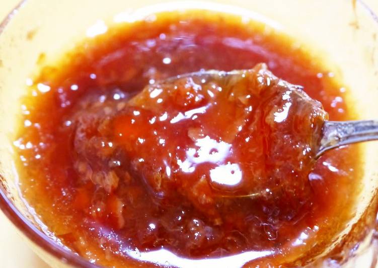 Recipe of Yummy Summer Sauce with Umeboshi Paste and Bonito Flakes
