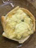 Canastitas de verdeo, queso y huevo