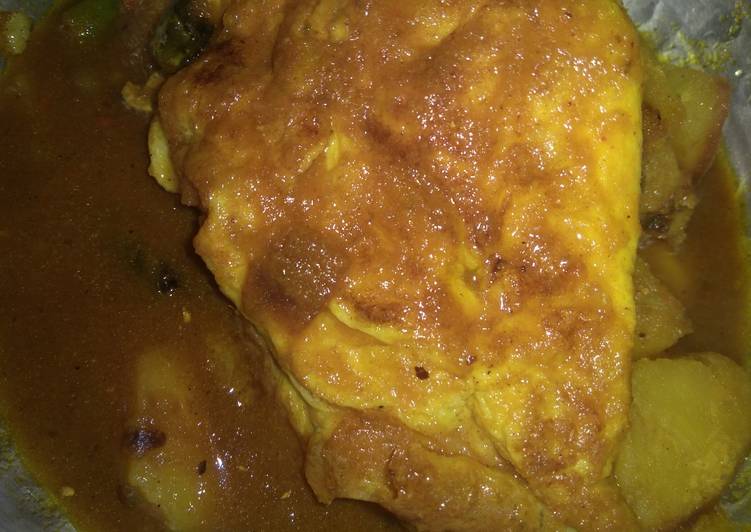 Omlette curry