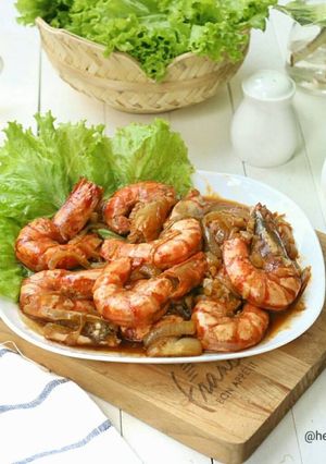 Foto resep Udang Saus Tiram