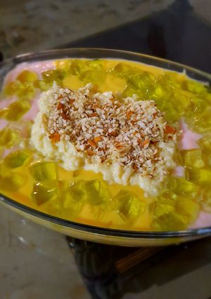 A picture of Rabri trifle.