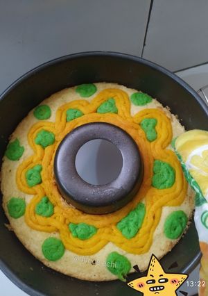Foto resep Bolu tape flower simple 1 telur