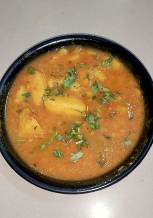 A picture of Aloo ki sabji.