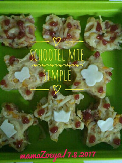 Foto resep Schootel Mie Simple (Bekal sekolah anak TK)