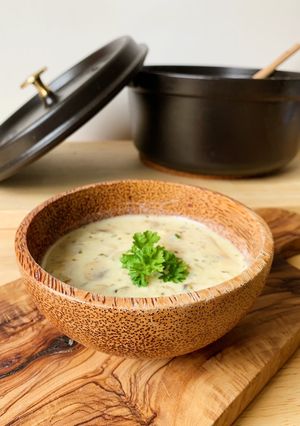 Foto resep Champignon mushroom creamy soup (sup jamur)