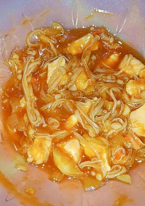 Foto resep Jamur Enoki Pedas ala Korea