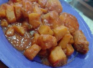 Una foto de Estofado De Papas con Chorizo. También apta para Vegetarianos!