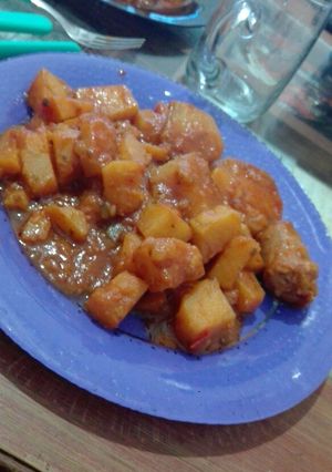 Una foto de Estofado De Papas con Chorizo. También apta para Vegetarianos!