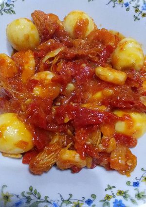 Foto resep 🌷 Udang Puyuh Balado 🌷