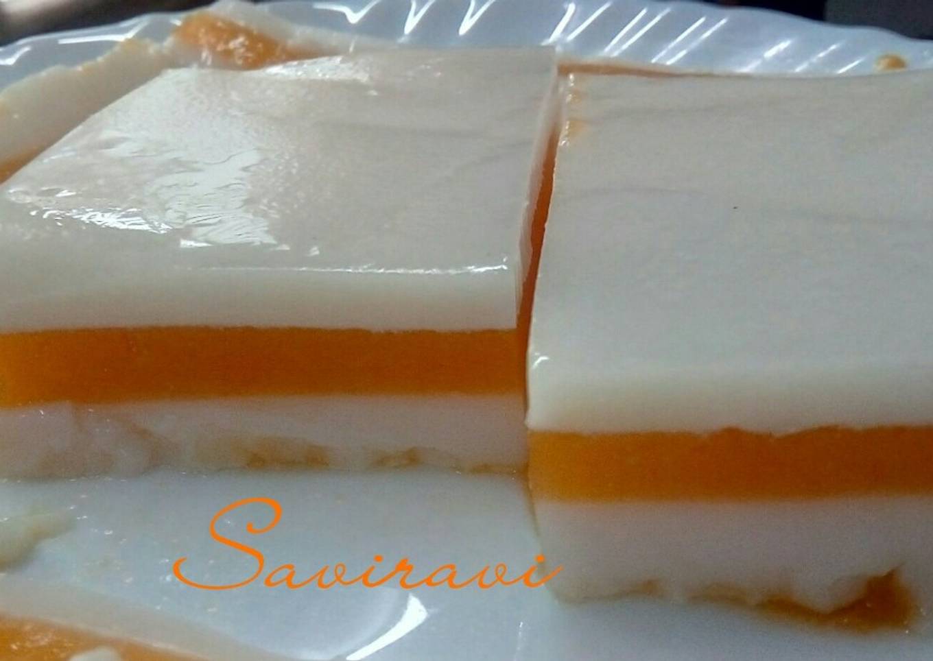 Coconut milk mango sandwich