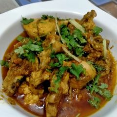 A picture of Chicken tikka handi.