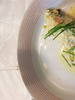 Una foto de Salmón con crema al horno