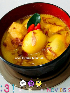 Foto resep Opor kuning telur dan tahu