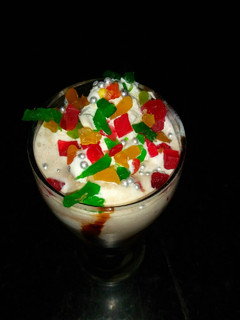 A picture of Oreo milk shake.