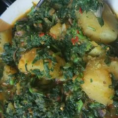 A picture of Sweet potatoes porridge.