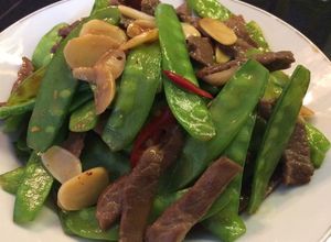 Foto resep Tumis kapri daging (hong kong dishes)