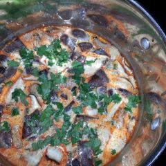 A picture of Red Curry Coconut Potato Soup.
