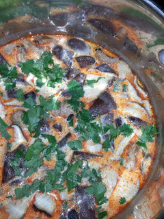 A picture of Red Curry Coconut Potato Soup.