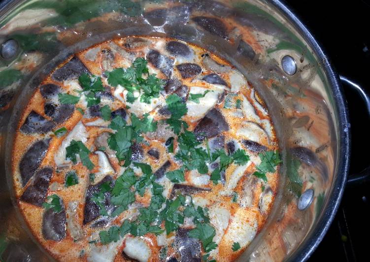 Steps to Make Super Quick Homemade Red Curry Coconut Potato Soup