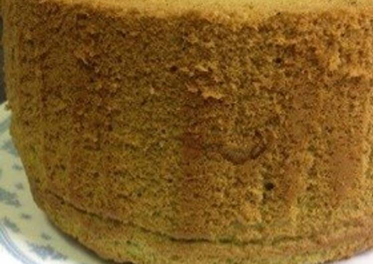 Steps to Prepare Speedy 3 Egg Matcha Chiffon Cake