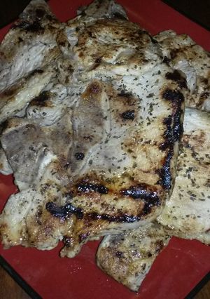 A picture of Italian Marinated Porkchops.