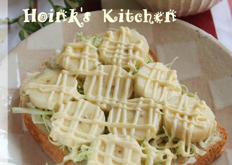 Simple Way to Make Quick For Breakfast Banana Cabbage Toast