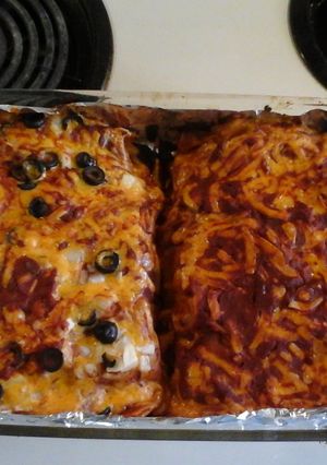 A picture of Enchiladas.
