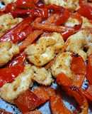 Straccetti di pollo sabbiosi con peperoni