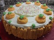 Una foto de frosting para carrot cake yogur
