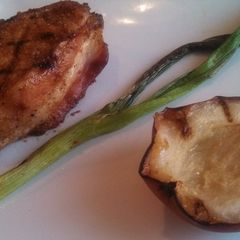 A picture of Smoky Bacon-Wrapped Pork Chops.