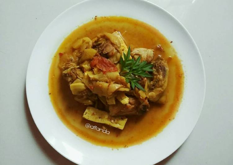 Gulai Ayam Rebung Tanpa Santan, Masakan Sederhana