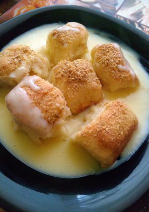 Aranygaluska vaníliasodóval recept fotója
