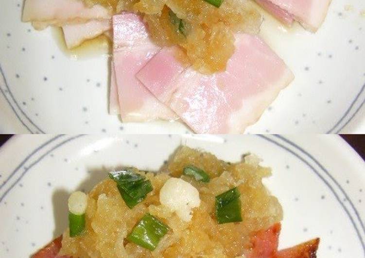 Easiest Way to Prepare Award-winning Bacon and Grated Daikon Dish