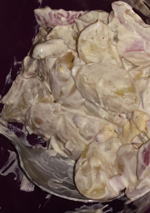A picture of Dill potato salad.