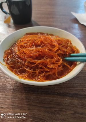 A picture of Very tasty glass noodles.