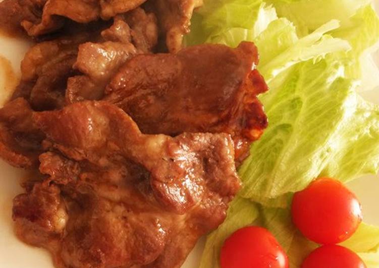 Recipe of Ultimate The Easiest Pan-Fried Ginger Pork