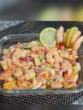 Ensalada de frutas con camarones 😚
