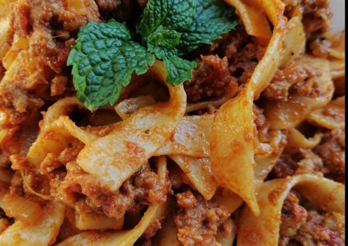 Recipe of Super Quick Homemade Tagliatelle Bolognese - Easy Dinner Recipes for Family