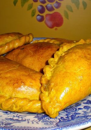 Una foto de Empanadillas jamaicanas de calabaza (sunshine patties)