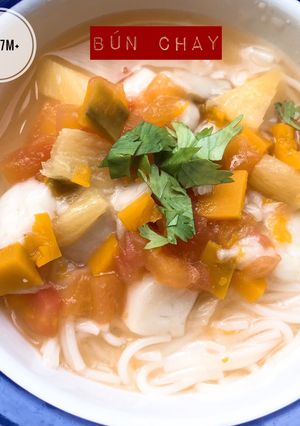 Hình của món Bún chay.